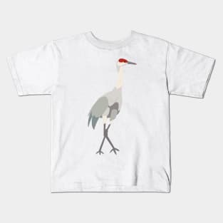 Sandhill Crane - Drawing Kids T-Shirt